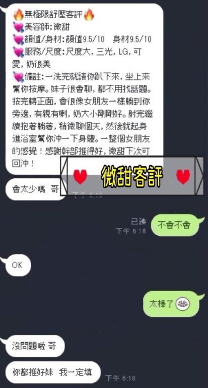微甜 客評